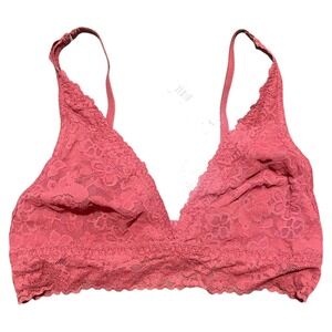 Hanky Panky Plunge Bralette Raspberry Size M Valentines Day Night Comfy